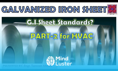 Galvanized Iron G I Sheet Part 2 Standards in Urdu Hindi