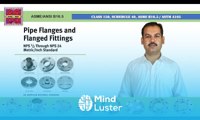 Basics of Flanges Dimensions of Class 150 Flanges ASME B16 5 in Urdu Hindi