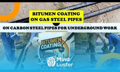 Bitumen Coating on Gas Pipes for Underground Works in Urdu