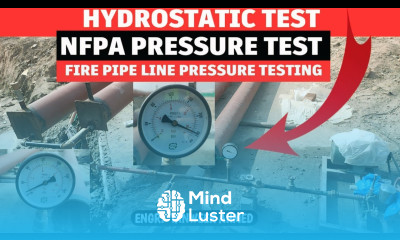 NFPA 13 Hydrostatic Pressure Testing Fire Pipeline Pressure Testing in Urdu