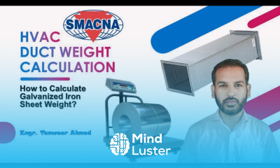 How to Calculate Duct Weight HVAC Duct Weight Calculation in Urdu