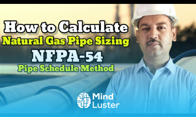 Natural Gas Pipe Sizing NFPA 54 Pipe Schedule Method in Urdu