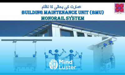 Monorail System of Building Maintenance Unit BMU in Urdu Hindi