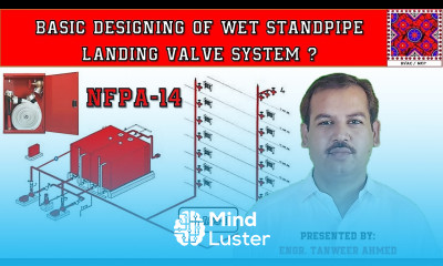 Basic Designing of Wet Standpipe Landing Valve System Firefighting in Urdu Hindi