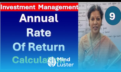 9 Annual Rate of Return Calculations from Investment Management Subject