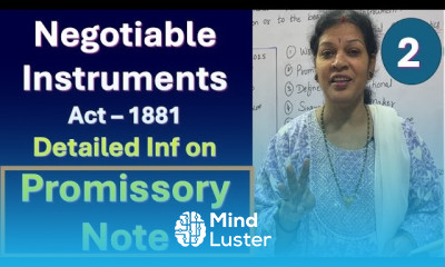 2 Promissory Note Detailed Information from Negotiable Instruments Act 1881