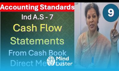 9 Ind A S 7 Cash Flow Statements From Cash Book Direct Method from Accoutning Standards Sub