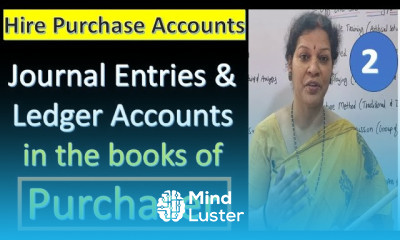 2 Problem on Journal Entries Ledger Acounts in the books of Purchaser Hire Purchase Accounts