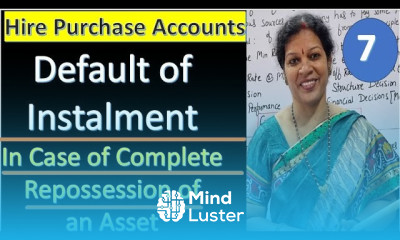 7 Problem on Default of Instalment In Case of Complete Repossion of an Asset from Hire purchase