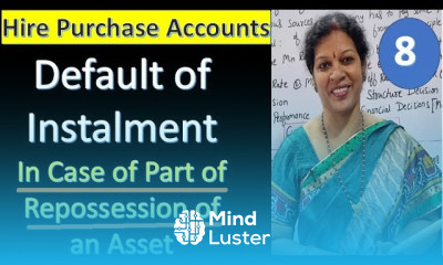 8 Problem on Default of Instalment in case of Part of Repossession of an Asset from Hire Purchase