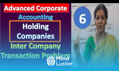 6 Holding Companies Chapter Inter Company Transaction problem from Advanced Corporate Accounting
