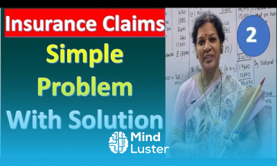 2 Insurance Claims Chapter Simple Problem With Solution from Corporate Accounting