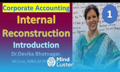1 Internal Reconstruction Chapter Introduction from Corporate Accounting