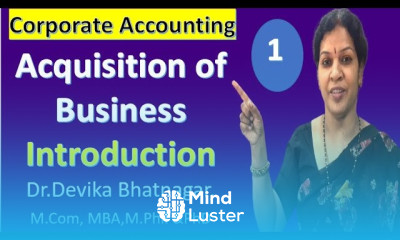 1 Acquisition of Business Introduction from Corporate Accounting Subject
