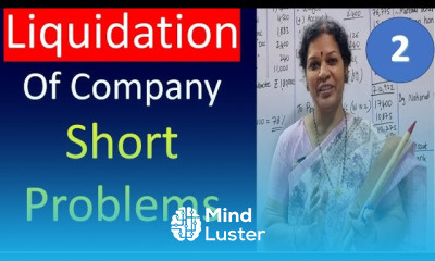2 Liquidation Of Company Short Problems from Corporation Accounting