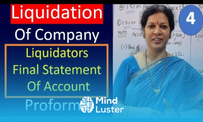 4 Liquidation Of Company Liquidators Final Statement Of Account from Corporate Accounting Subject