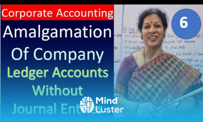 6 Amalgamation of Company Ledger Accounts without Journal Entries from Corporate Accounting