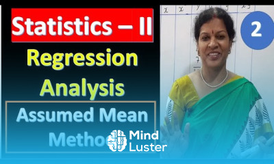 2 Regression Analysis Assumed Mean Method from Statistics Subject