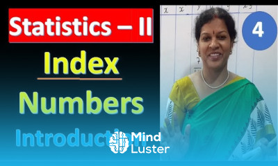 4 Index Numbers Introduction from Statistics Subject