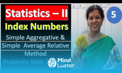 5 Index Numbers Simple Aggregative Simple Average Relative Method Problems With Solution