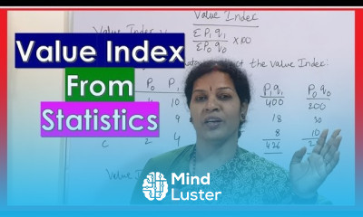 13 Value Index From Index Numbers Chapter in Statistics