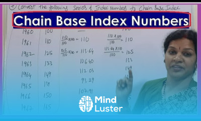 14 Chain Base Index Numbers from Statistics