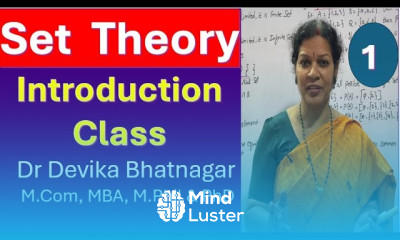 1 Set Theory Introduction Class