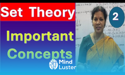 2 Set Theory Important Concepts