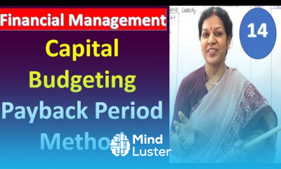 14 Capital Budgeting Payback Period Method from Financial Management Subject