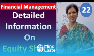 22 Detailed Information On Equity Shares from Financial Management Subject
