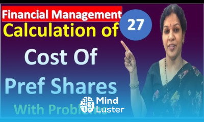 27 Calculation of Cost Of Preference Shares from Financial Management Subject