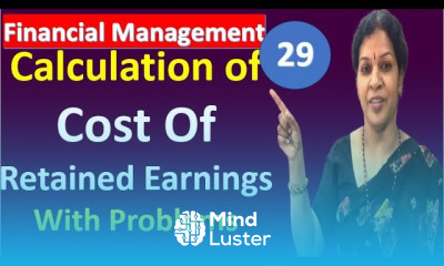 29 Calculation of Cost Of Retained Earnings from Financial Management Subject