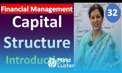 32 Capital Structure Introduction from Financial Management Subject