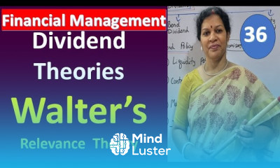 36 Dividend Theories Walter s Relevance Theory With A Simple Problem from Financial Management
