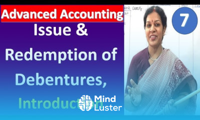 7 Issue Redemption of Debentures Introduction from Advanced Accounting