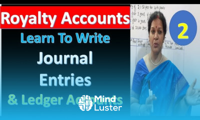 2 Royalty Accounts Learn To Write Journal Entries Ledger Accounts