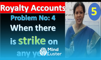 5 Royalty Accounts Problem No 4 When there is strike on any year