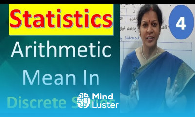 4 Arithmetic Mean In Discrete Series from Statistics Subject