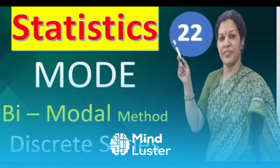 22 MODE Calculation in Bi – Modal Method from Discrete Series Statistics Subject