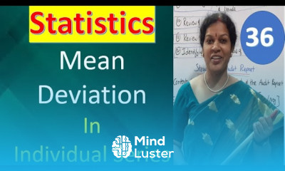 36 Mean Deviation in Individual Series from Statistics subject