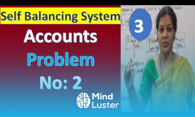 3 Self Balancing System Accounts Problem No 2 from Financial Accounting Subject