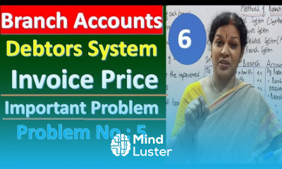 6 Branch Accounts Debtors System Invoice Price Important Problem Problem No 5