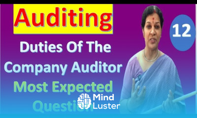 12 Duties Of The Company Auditor Most Expected Question From Auditing Subject