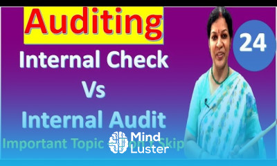 24 Internal Check Vs Internal Audit from Auditing Subject