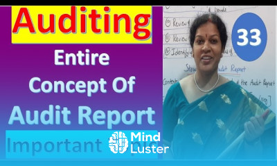 33 Audit Report Entire Concept from Auditing Subject Important Topic
