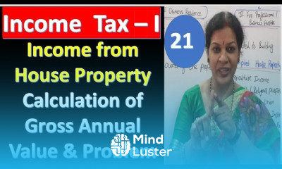 21 Calculation of Gross Annual Value GAV With Problem From Income From House Property