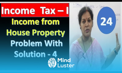 24 Income From House Property Problem No 4 From Income Tax Subject