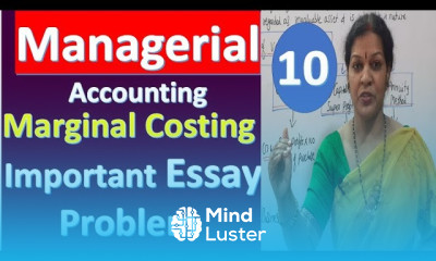 10 Marginal Costing Important Essay Problem From Managerial Management Accounting