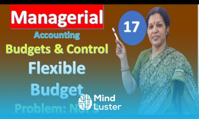 17 Flexible Budget Problem No 3 from Budgets Budgetary Control Managerial Mgmt Accounting