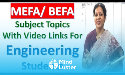 MEFA BEFA Subjects Video Links For Engineering Students